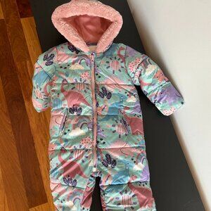 Multi Shower Resistant 3D Dino Snowsuit (height 92CM)